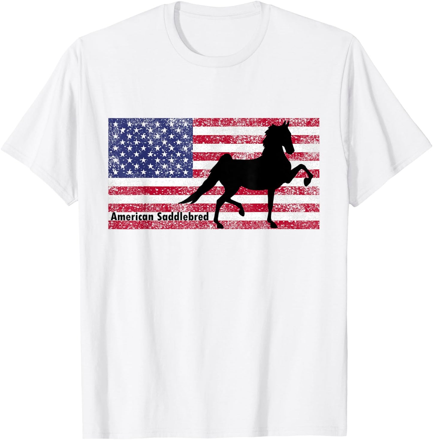 American Saddlebred Horse Training Gaited Horses Men T Shirt T-Shirt - T-Shirt | White