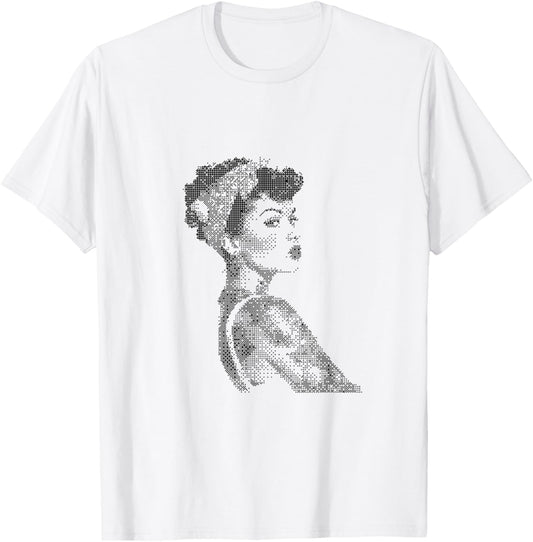 Retro Pin-Up Woman Glamour Art T-Shirt - T-Shirt | White