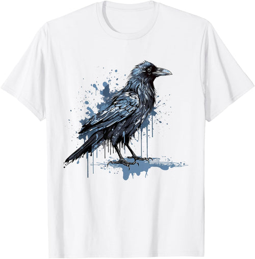 Vintage Raven Crow Gothic Bird Graphic Art Design Print