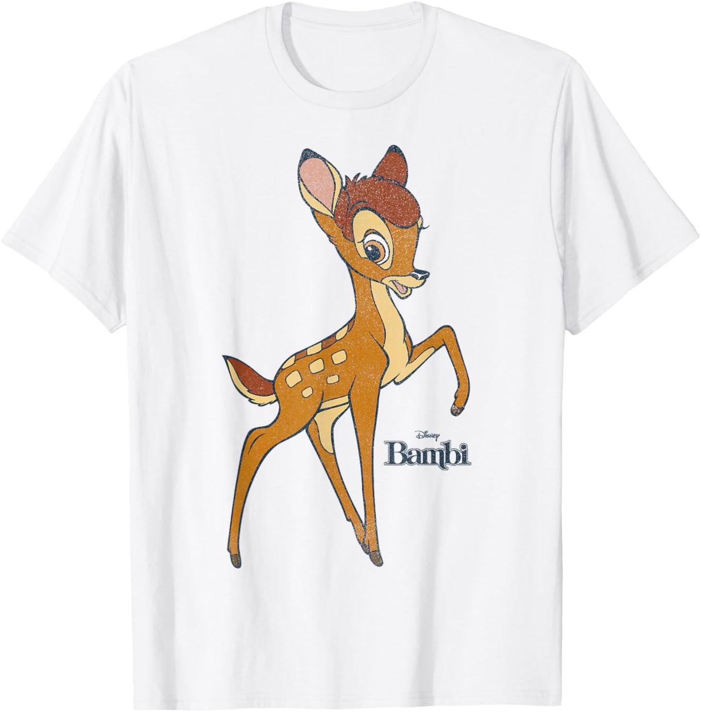 Disney Bambi Simple Portrait Logo T-Shirt - T-Shirt | White