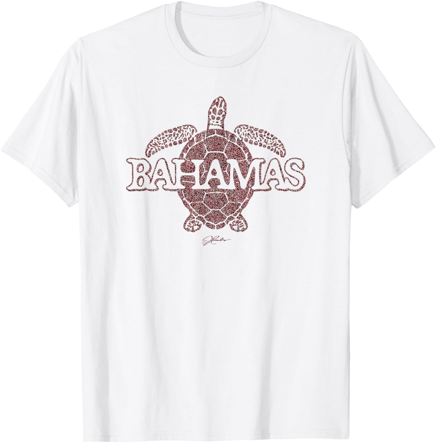 JCombs: Bahamas Sea Turtle T-Shirt - T-Shirt | White
