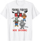Dracula Frankenstein Mummy Werewolf Horror Movie Monsters T-Shirt - T-Shirt | White