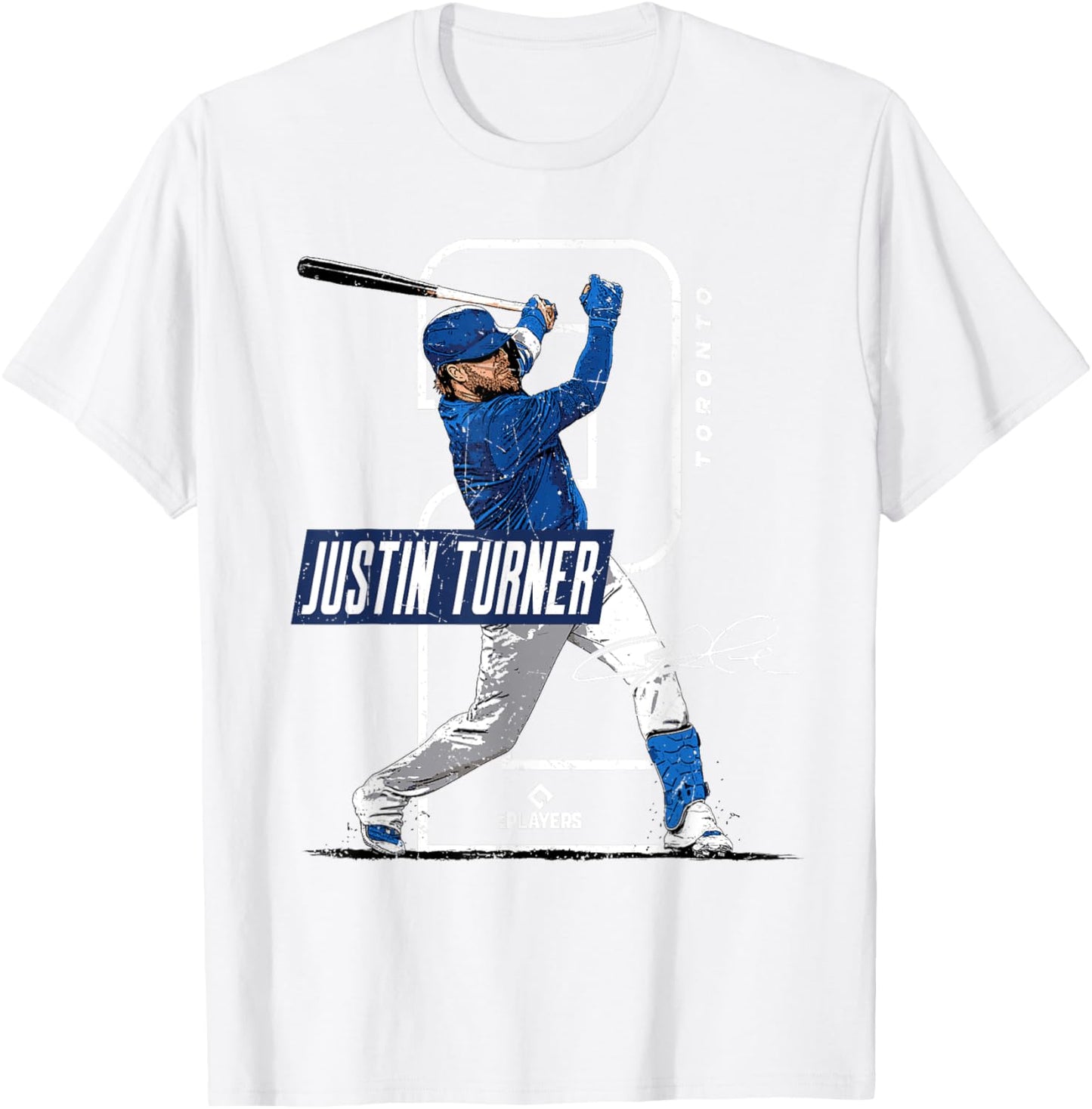 Justin Turner | Toronto Baseball Players | MLBJTR3002 T-Shirt - T-Shirt | White