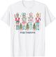 Nutcracker Christmas Pink Teal Coquette Y2K Ballet T-Shirt - T-Shirt | White