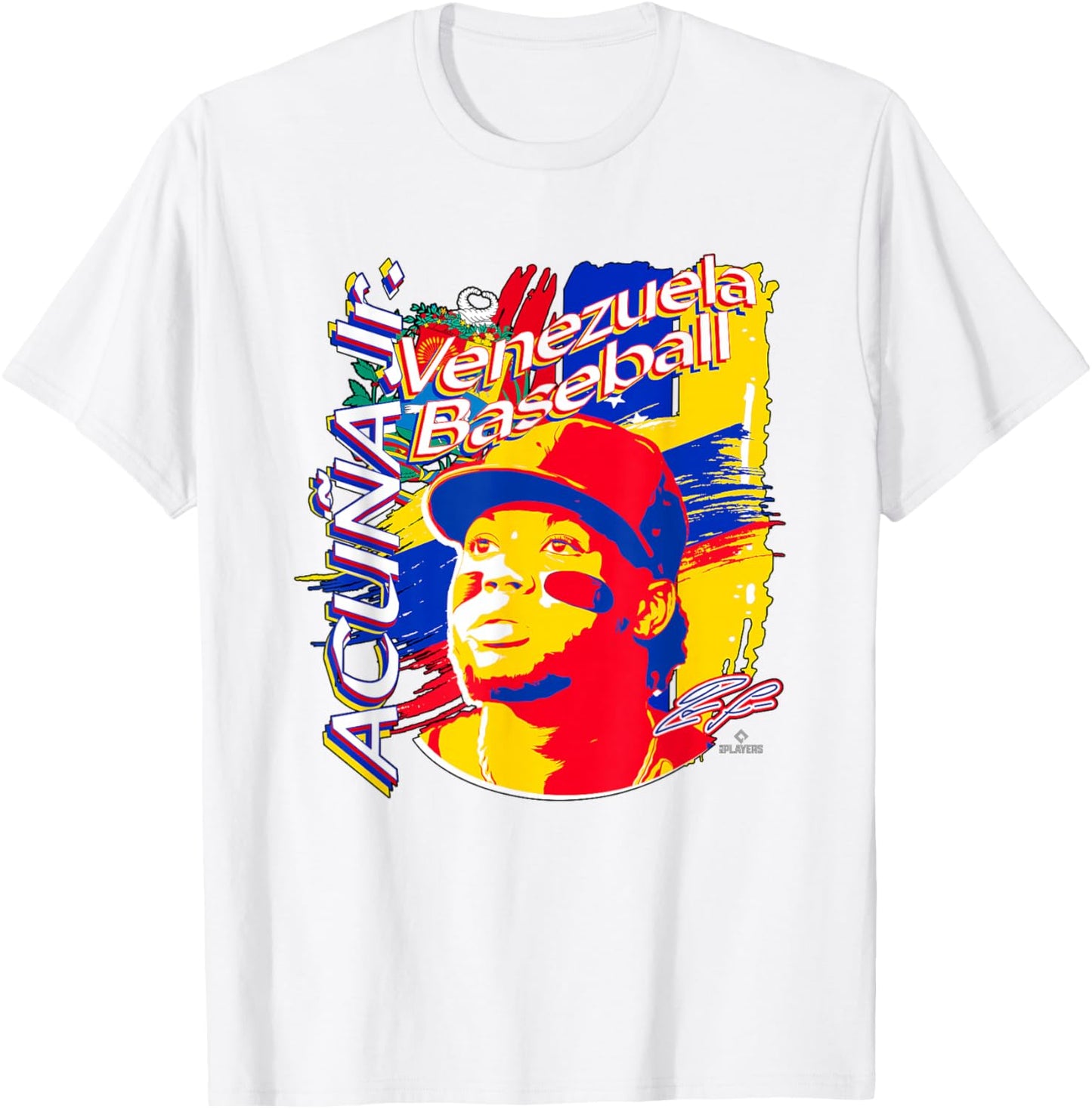 Ronald Acuna Jr. International Baseball Venezuela MLBPA T-Shirt - T-Shirt | White
