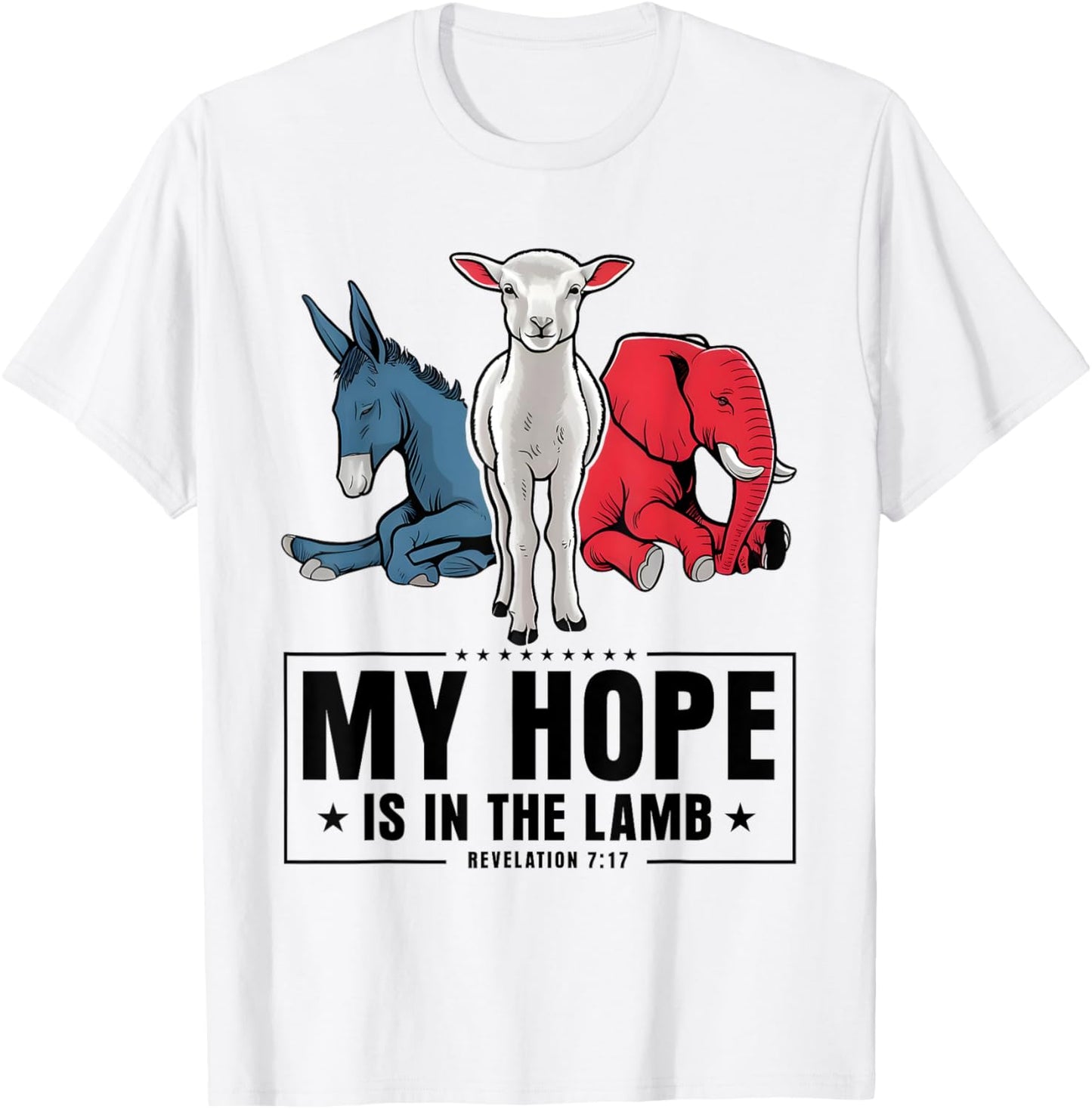 My Hope Is In The Lamb Christian God Jesus T-Shirt - T-Shirt | White