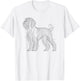 Line Art Wirehaired Pointing Griffon T-Shirt - T-Shirt | White