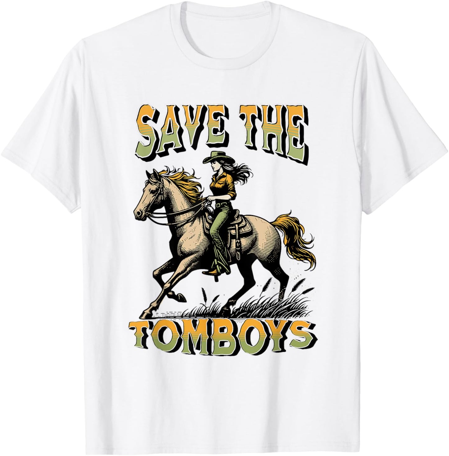 Save The Tomboys T-Shirt - T-Shirt | White
