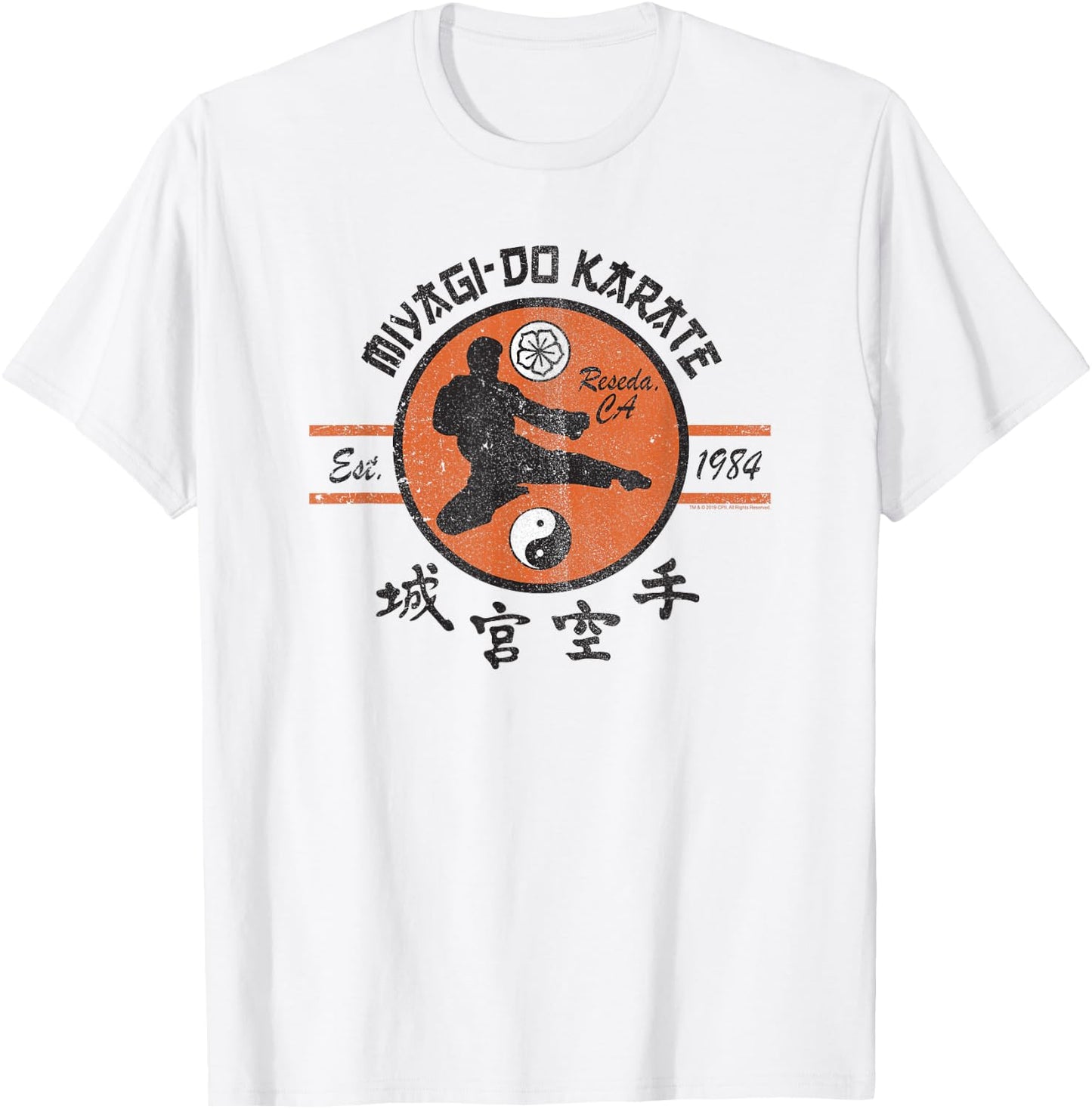 The Karate Kid Vintage Miyagi-Do Karate Logo Movie T-Shirt - T-Shirt | White