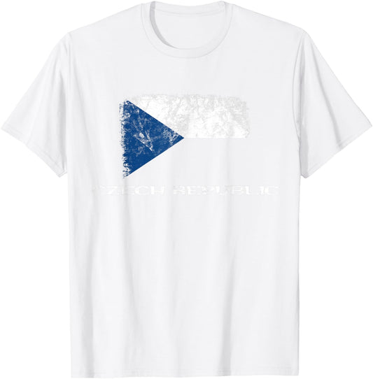 Czech Republic Flag, Czech Republic Travel, Czech Flag T-Shirt - T-Shirt | White