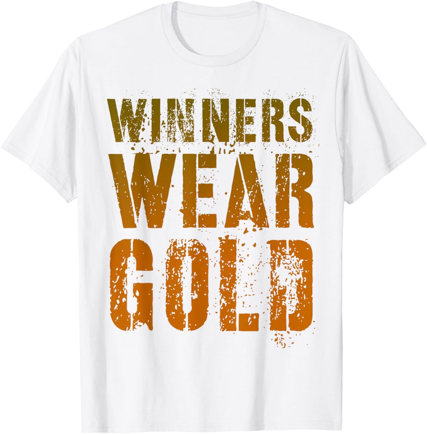 Vintage WINNERS WEAR GOLD Cheer Summer Camp War Game Team T-Shirt - T-Shirt | White