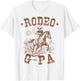 Rodeo G-Pa Western Cowboy Family Matching Father's Day T-Shirt - T-Shirt | White