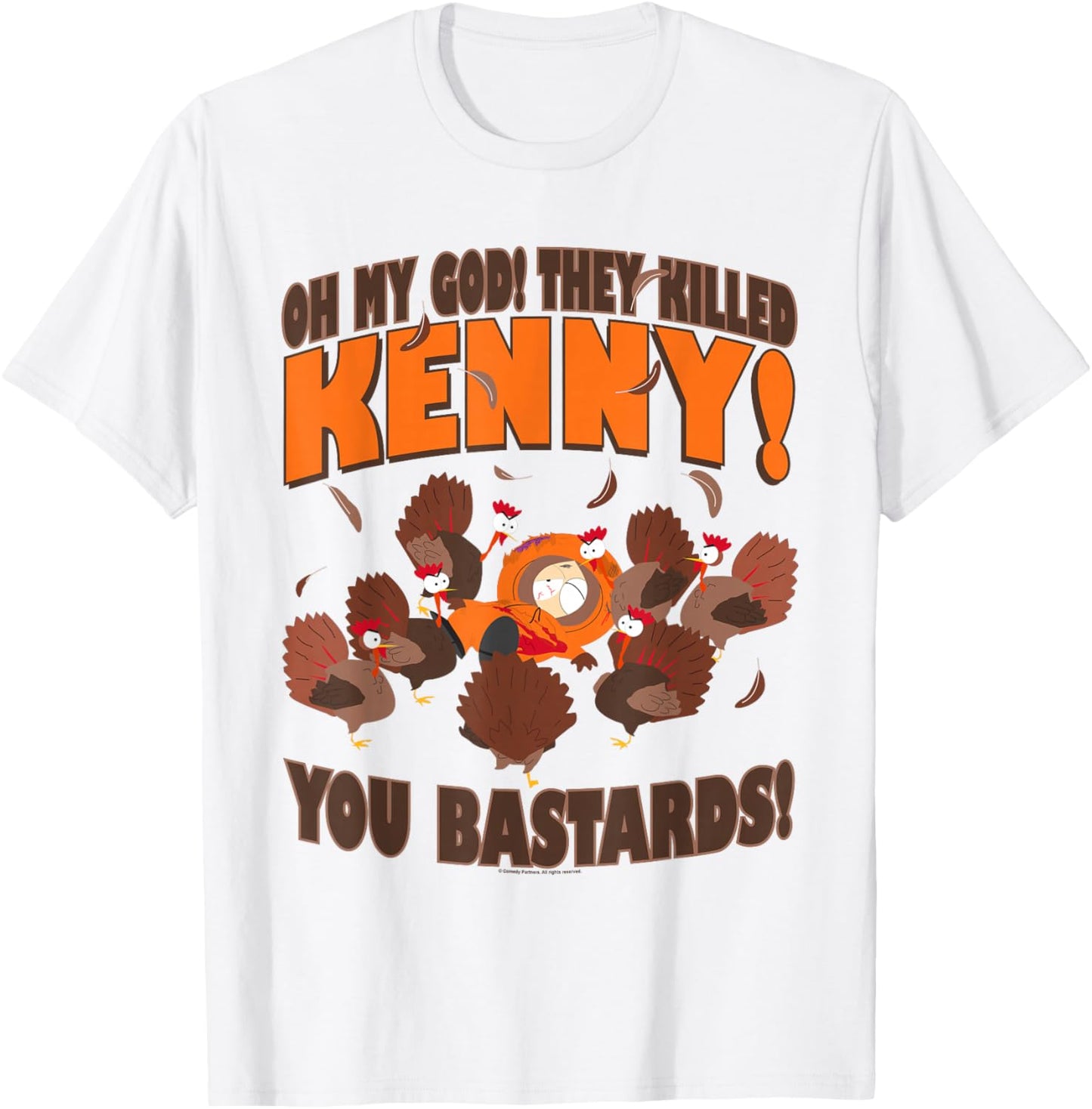 South Park You Killed Kenny Thanksgiving T-Shirt - T-Shirt | White