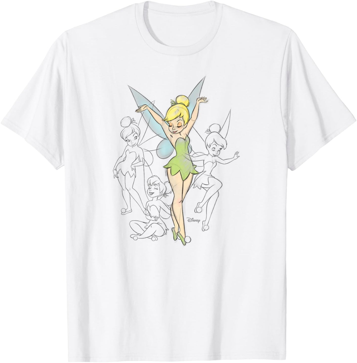 Tinker Bell - Tinker Bell Sketches T-Shirt - T-Shirt | White