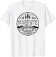Yosemite National Park Distressed Minimalist Design T-Shirt - T-Shirt | White