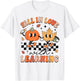 Retro Fall In Love With Learning Autumn Pumpkin Teacher T-Shirt - T-Shirt | White