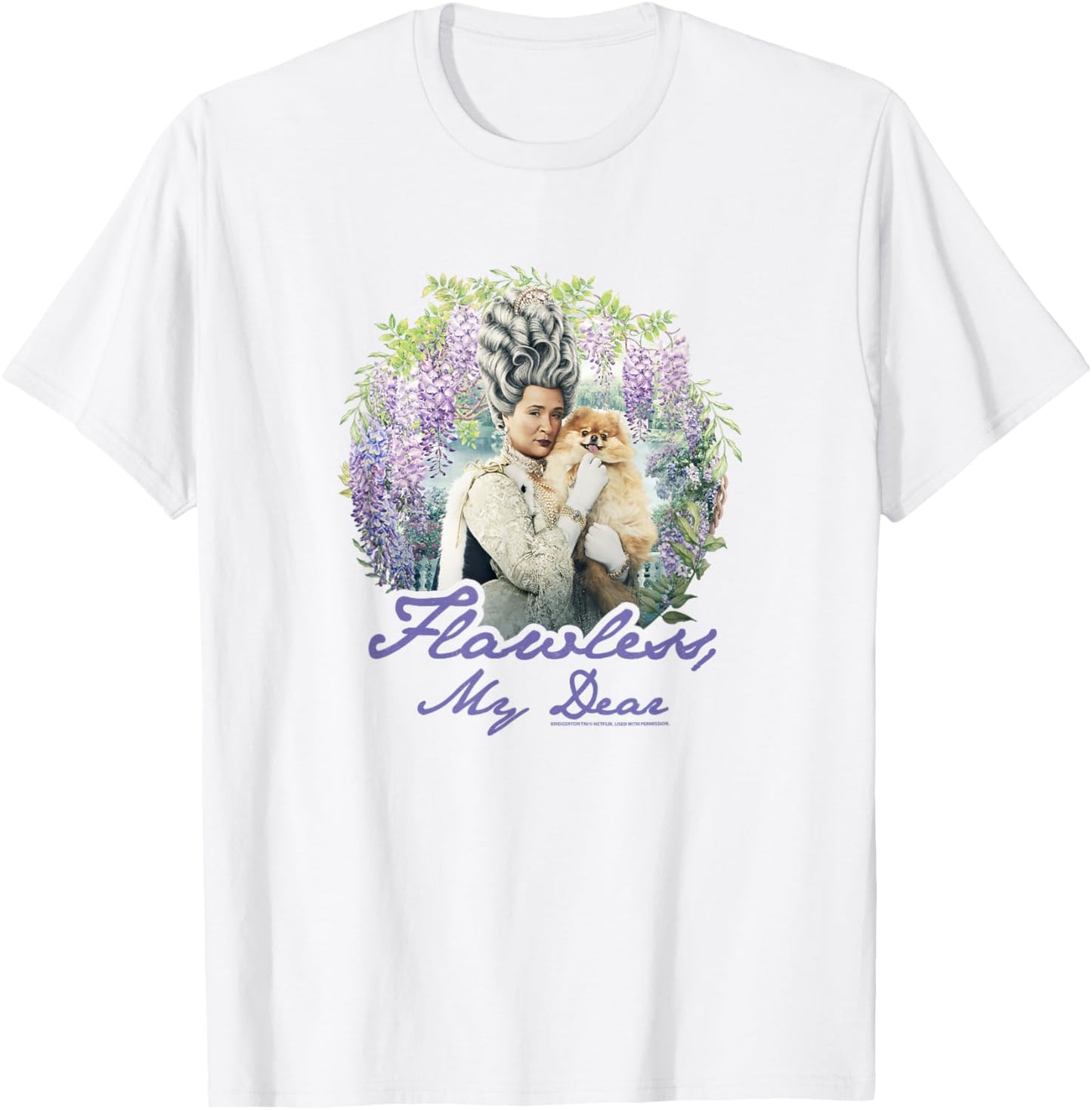 Bridgerton Queen Charlotte Flawless My Dear T-Shirt - T-Shirt | White