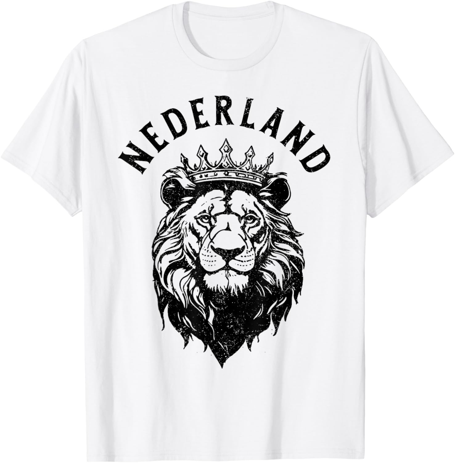 Nederland Netherlands Lion Dutch Holland Vintage Orange T-Shirt - T-Shirt | White