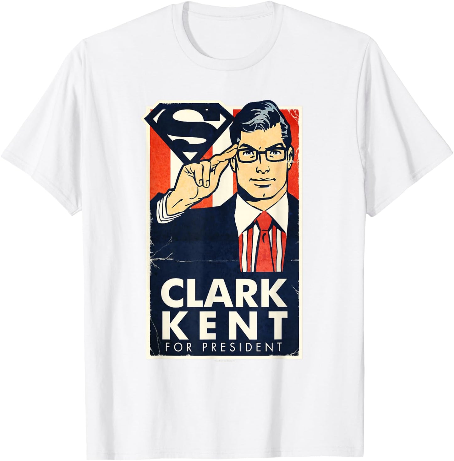Superman Kent for President T Shirt T-Shirt - T-Shirt | White