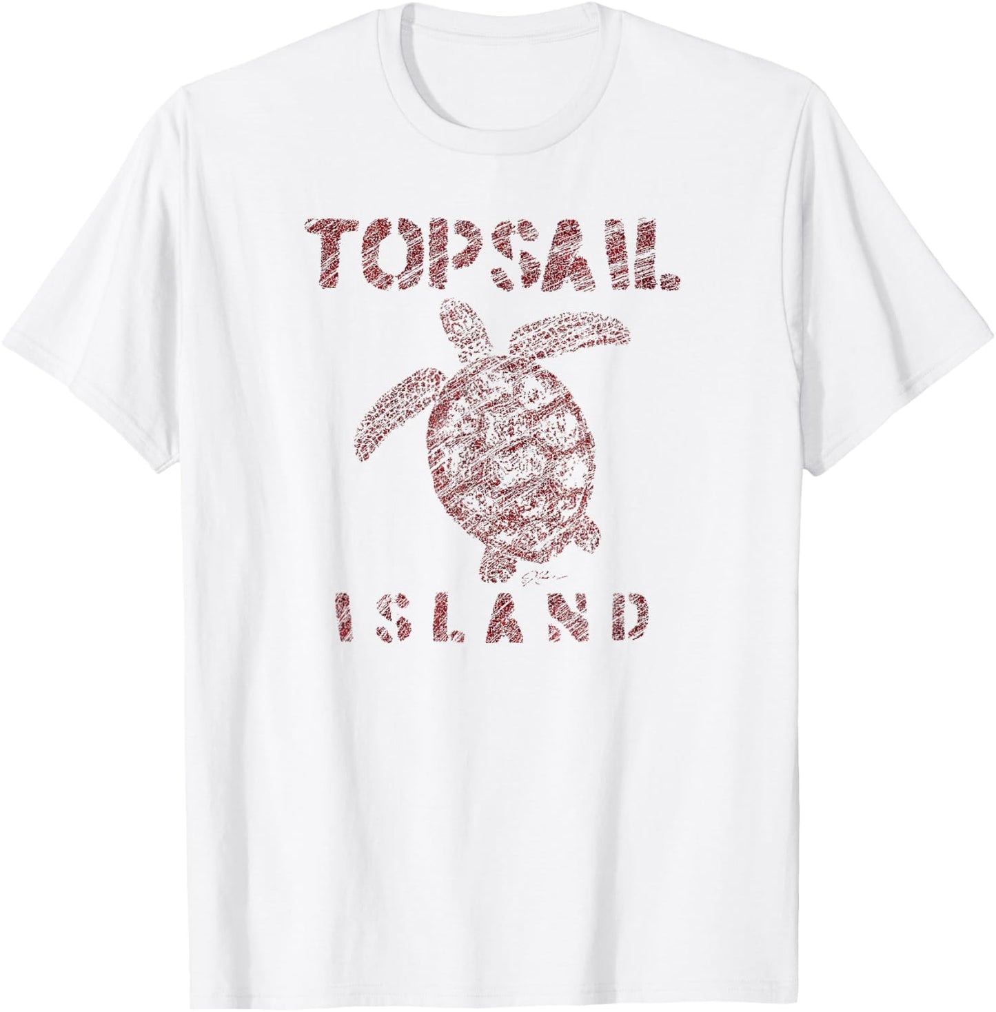 JCombs: Topsail Island, NC, Sea Turtle T-Shirt - T-Shirt | White
