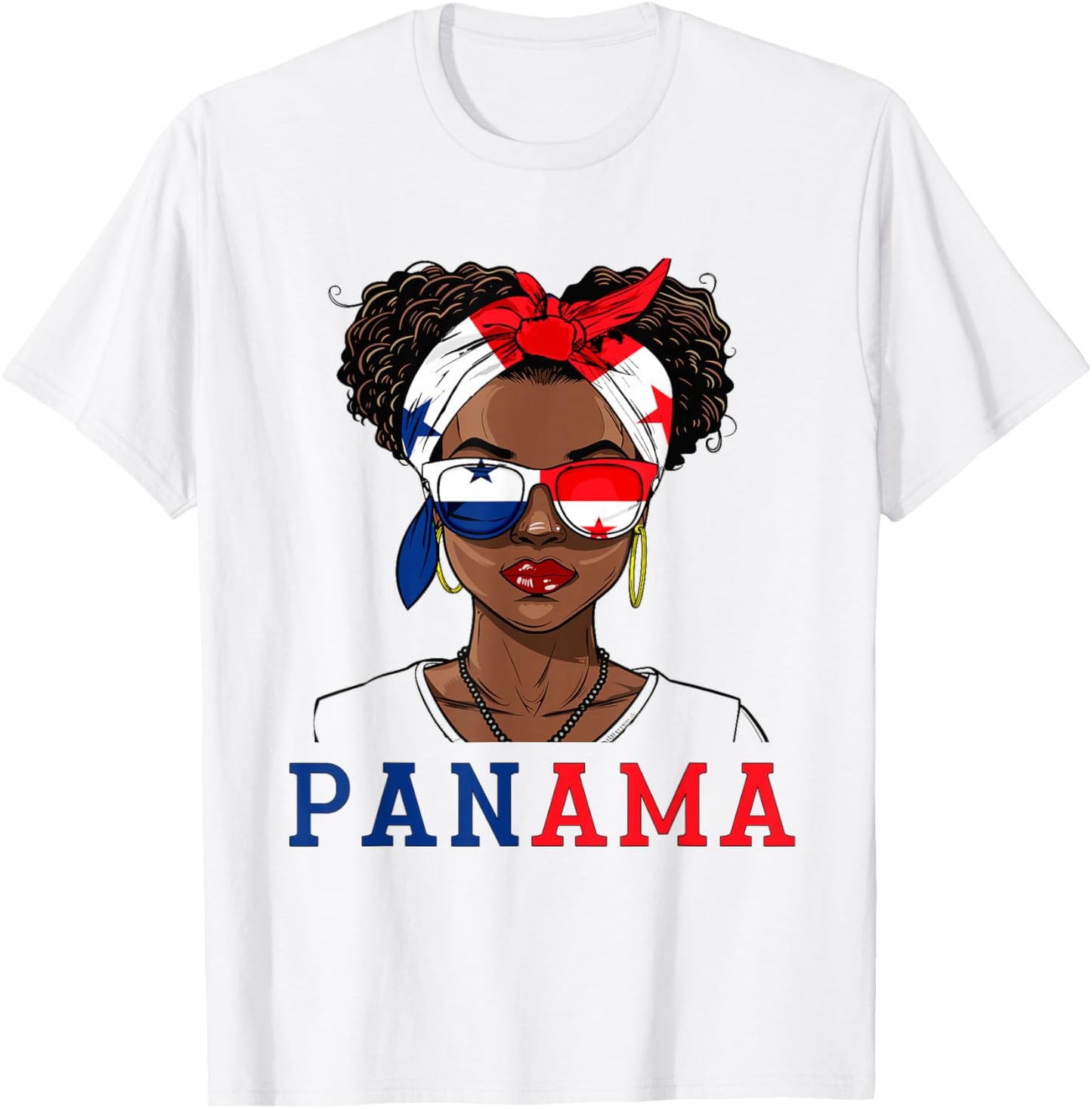 Panama Flag Outfit for Woman Decor Souvenirs Panamanian T-Shirt - T-Shirt | White