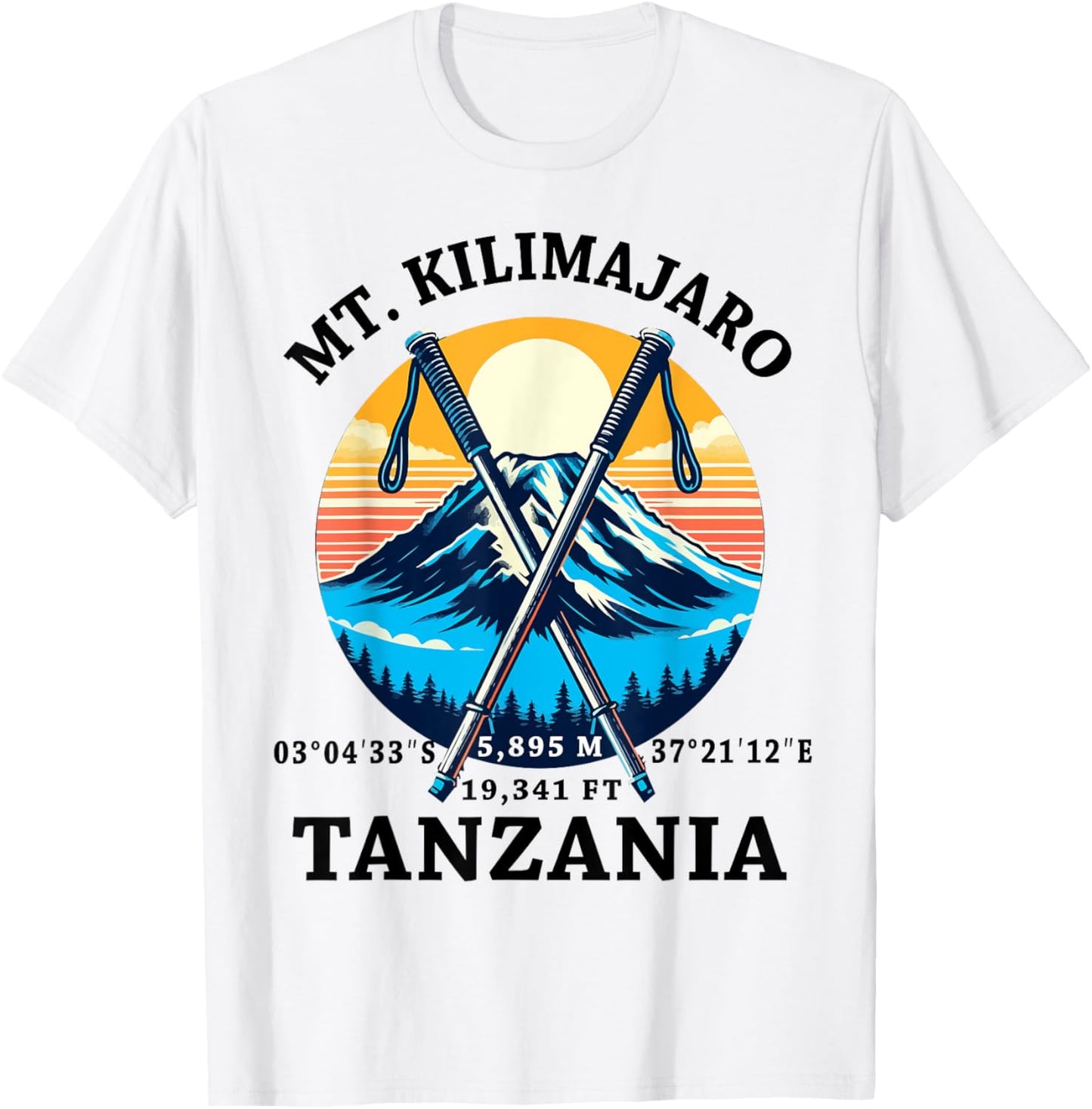 Climbed Mount Kilimanjaro Summit Club Hike Tanzania T-Shirt - T-Shirt | White
