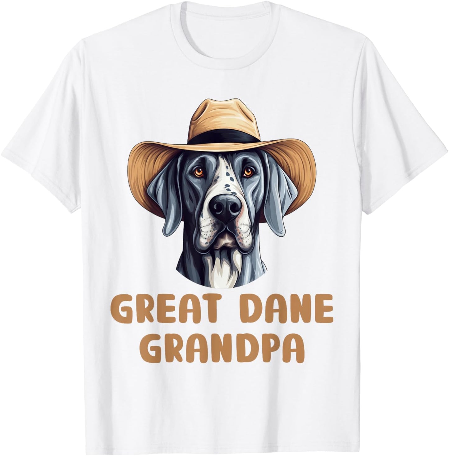 Great Dane Grandpa Dog Lovers Gift Funny Great Dane Owner Women Girls Kids T-Shirt - T-Shirt | White