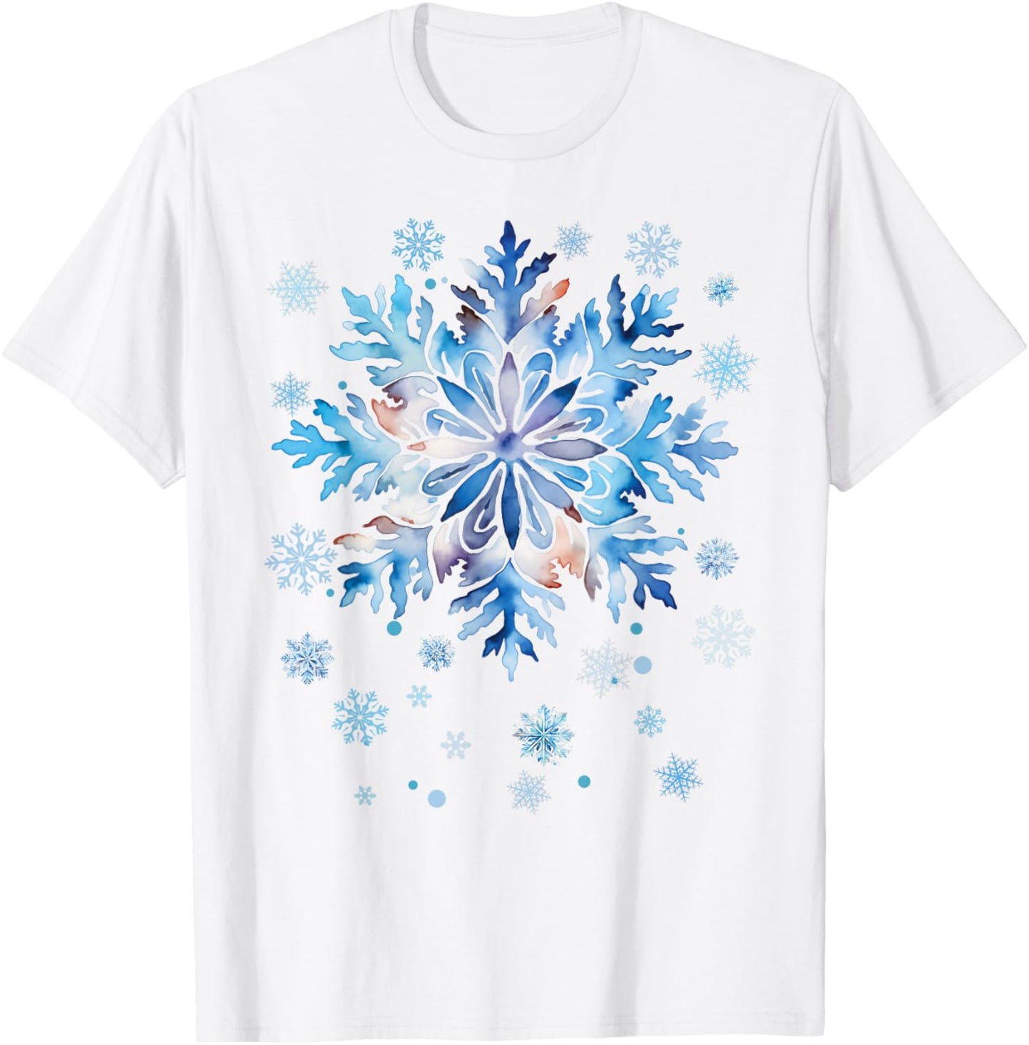 Snowflake Costume Winter Christmas Matching Women Kids Adult T-Shirt - T-Shirt | White
