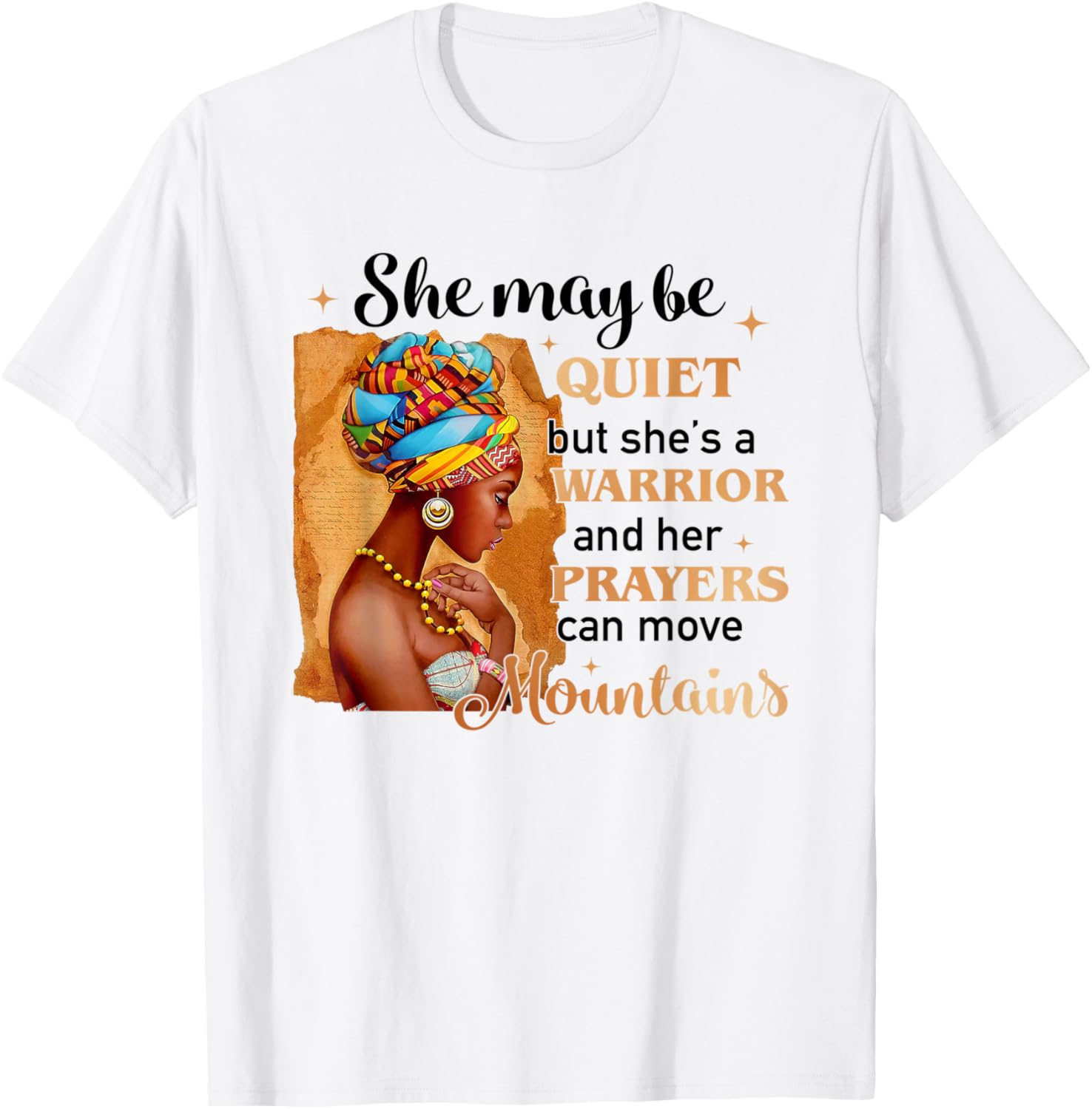 She May Be Quiet But She Is A Warrior Women T-Shirt - T-Shirt | White