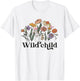Wild Child Wildflowers Kids Retro Girls Boys Toddler Kids T-Shirt - T-Shirt | White