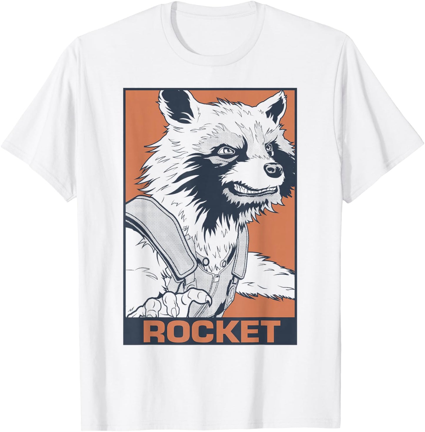 Marvel Avengers Endgame Rocket Pop Art Graphic T-Shirt - T-Shirt | White
