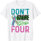 Don't Ignore Stage Four Metastatic Breast Cancer Awareness T-Shirt - T-Shirt | White