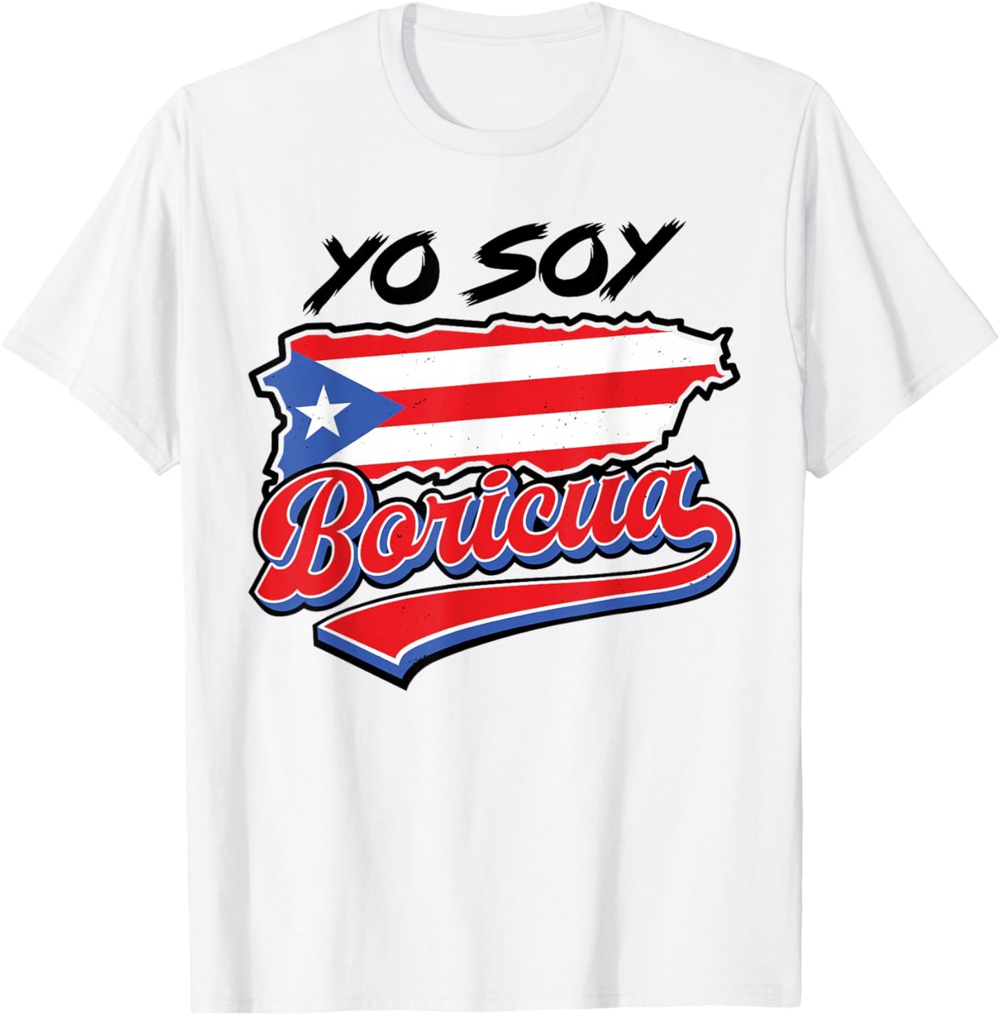 Yo Soy Boricua Puerto Rico Flag Puerto Rican Women Hispanic T-Shirt - T-Shirt | White