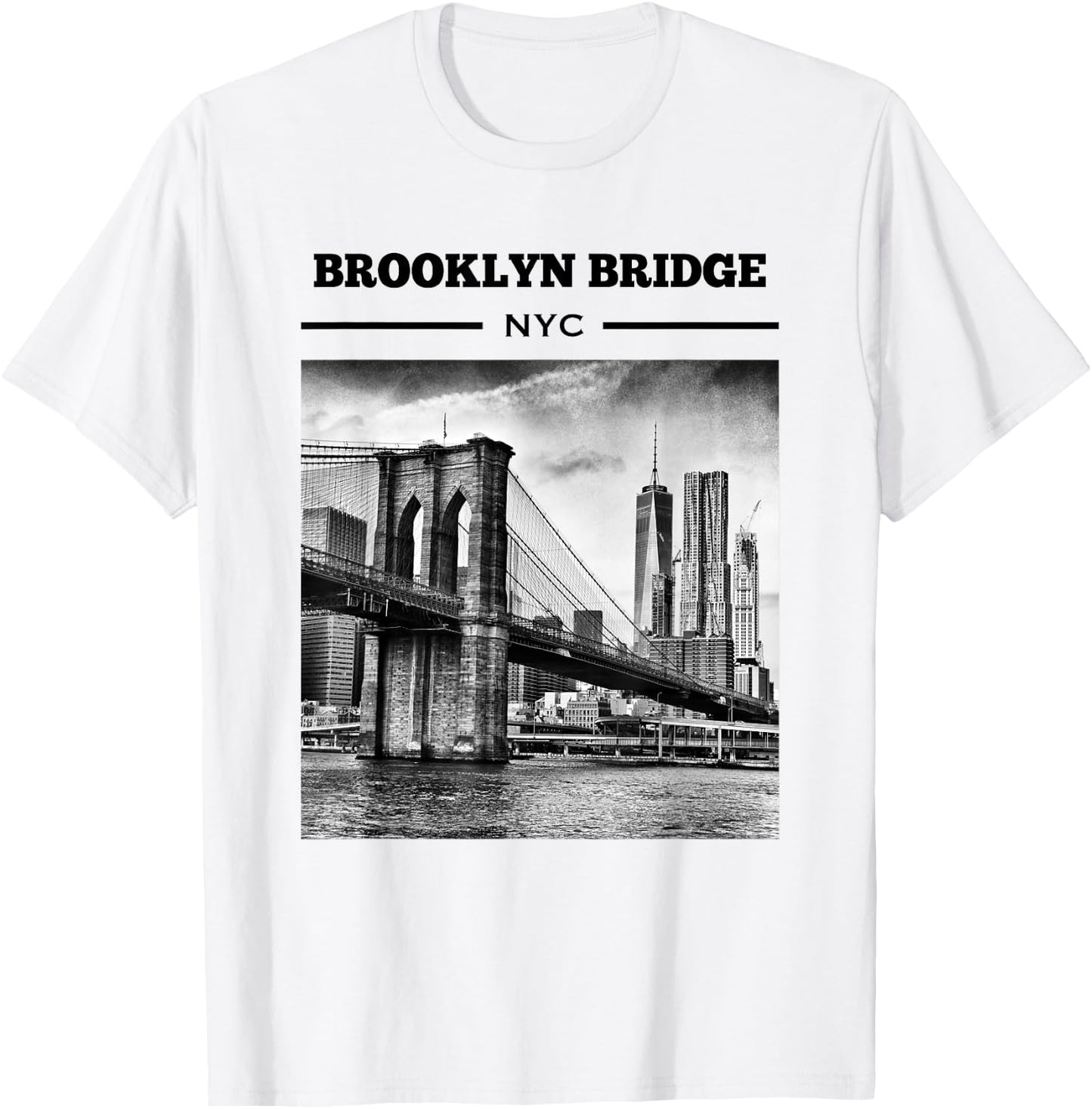 Brooklyn Bridge New York City t shirt NYC T-Shirt - T-Shirt | White