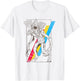 Stranger Things Rainbow Demogorgon Vintage Distressed Poster T-Shirt - T-Shirt | White