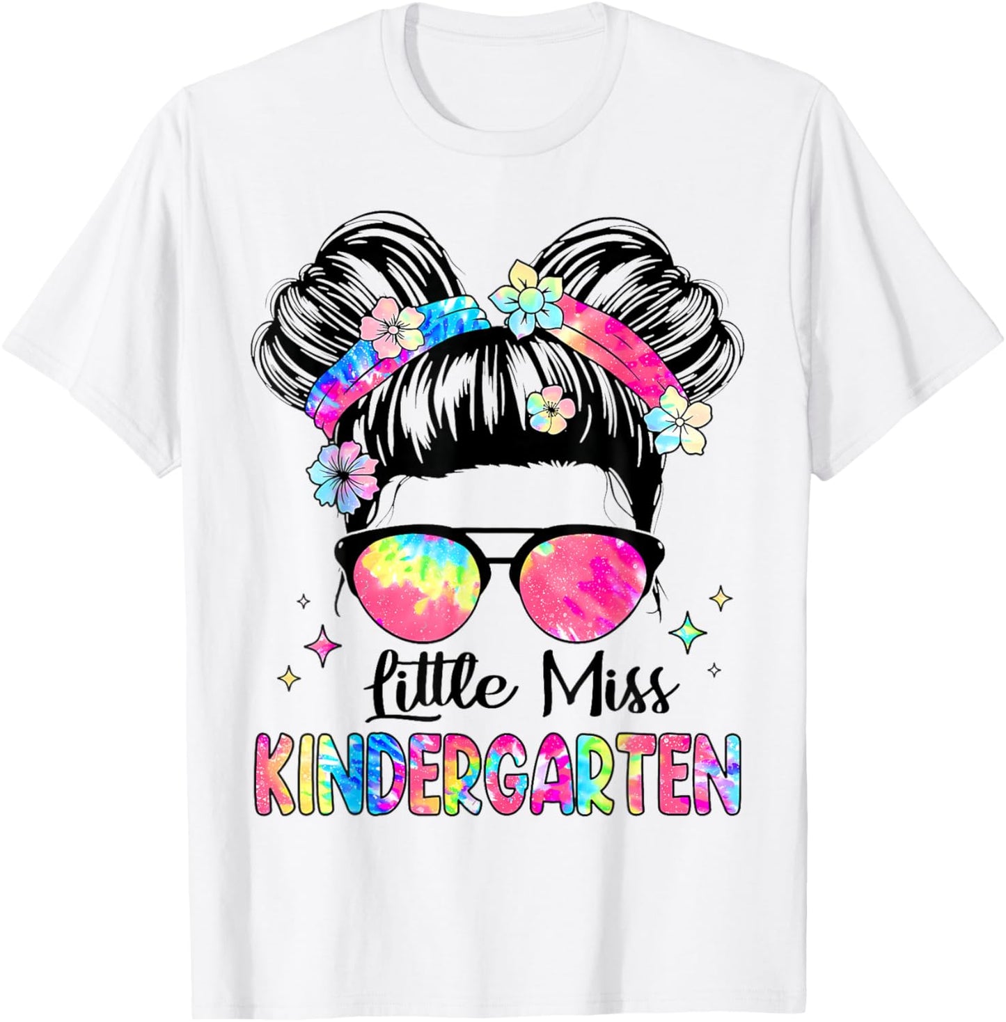 Little Miss Kindergarten Girls Kids Back To School Kinder T-Shirt - T-Shirt | White
