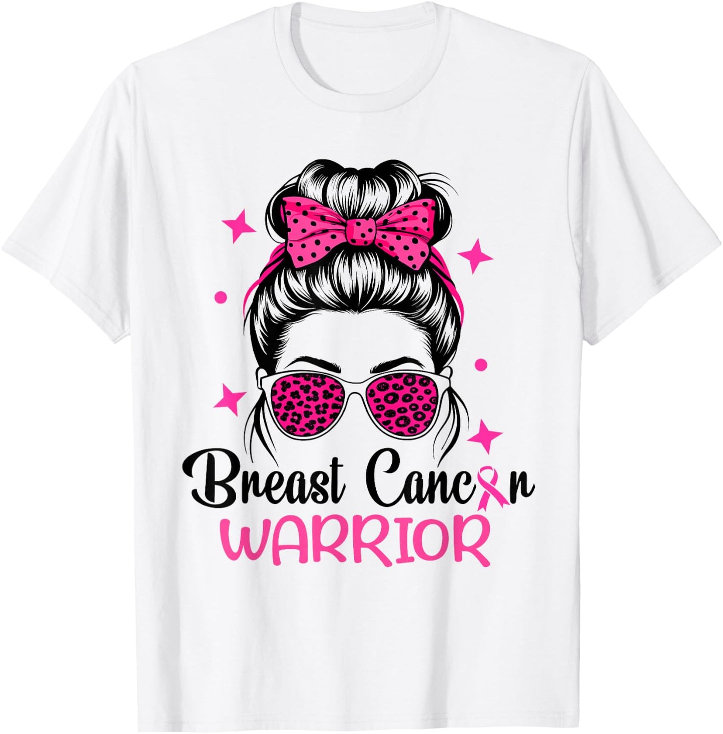 Breast Cancer Awareness Warrior T-Shirt - T-Shirt | White
