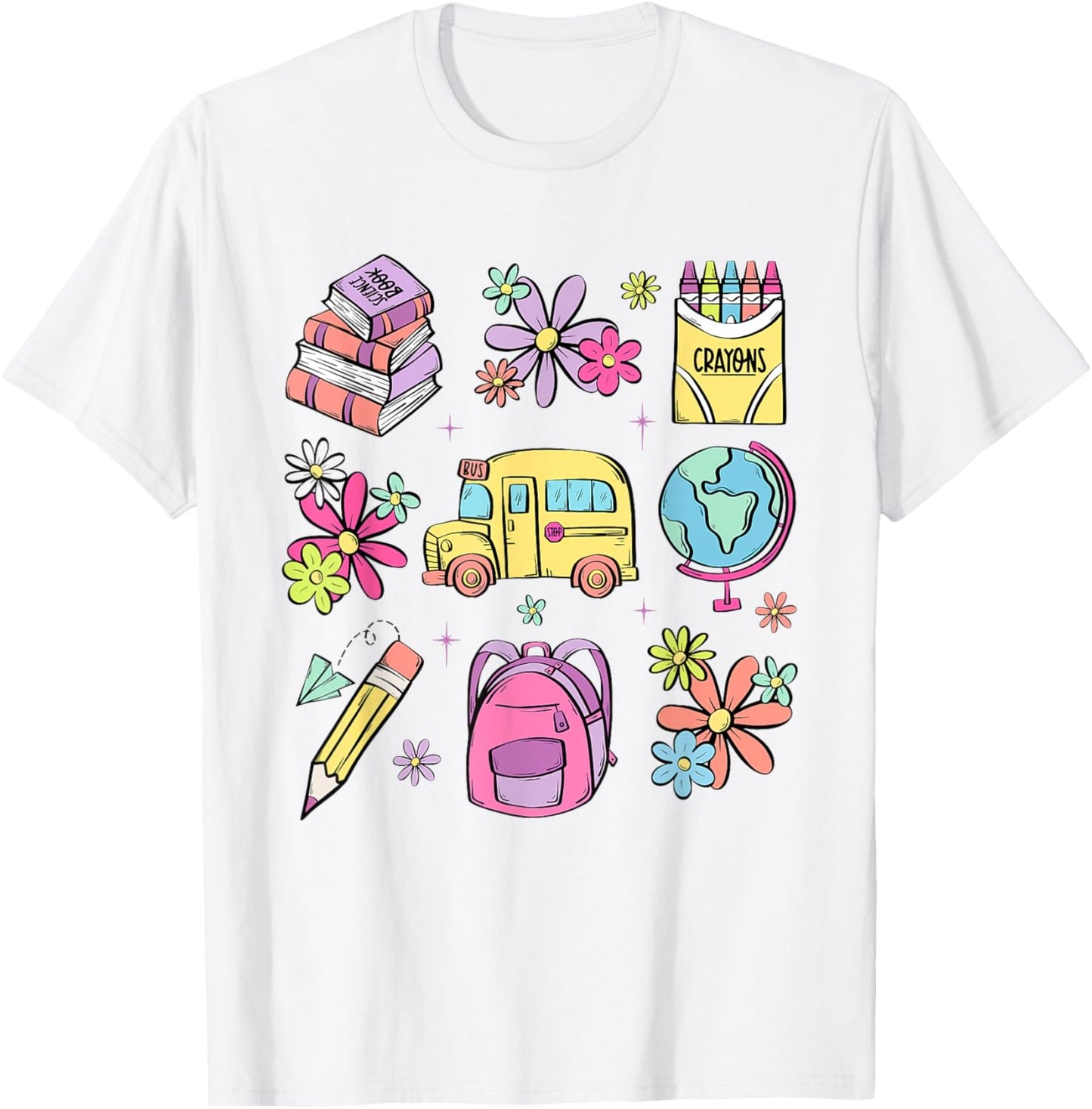 Cute Teacher Back to School Teacher Life Funny Teachers Gift Men Women Kids T-Shirt - T-Shirt | White