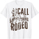 Vintage And They Call The Thing Rodeo Country Cowgirl Cowboy T-Shirt - T-Shirt | White