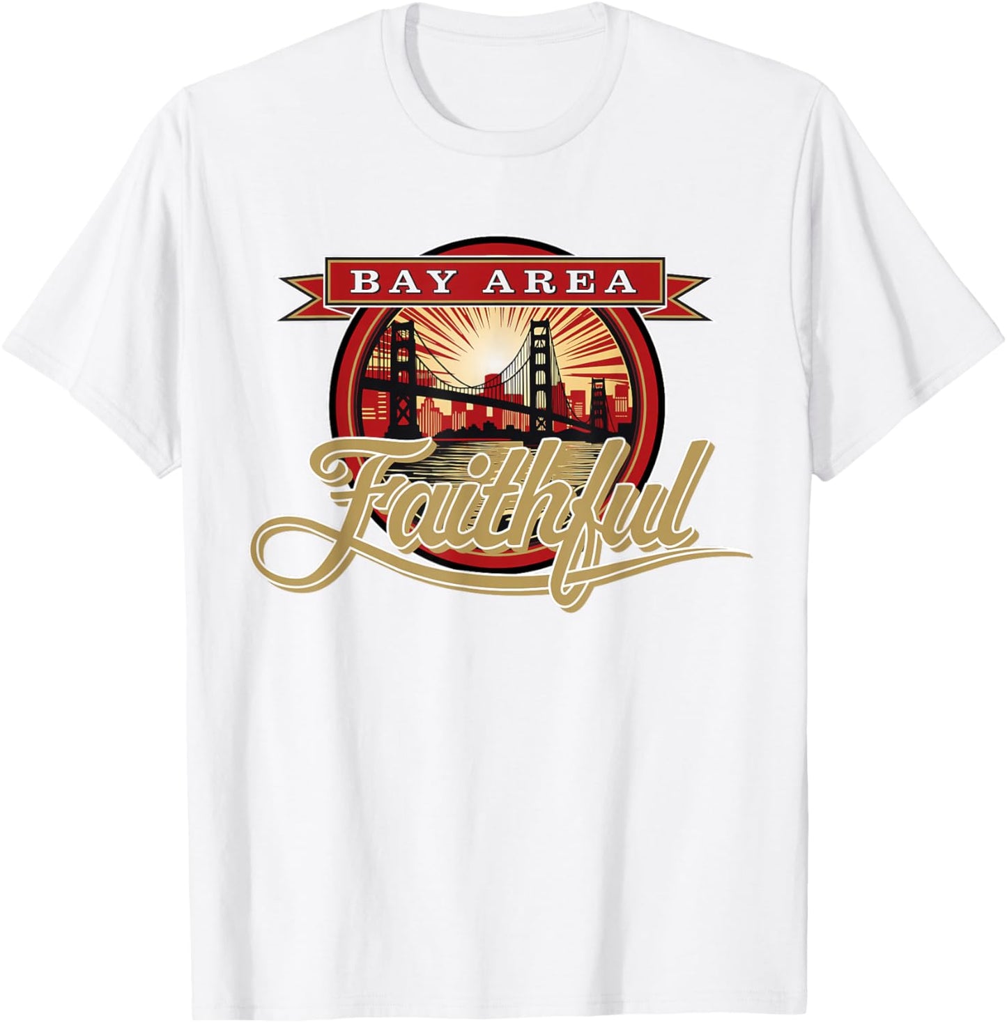 San Francisco Sunday Bay Area Faithful T-Shirt - T-Shirt | White