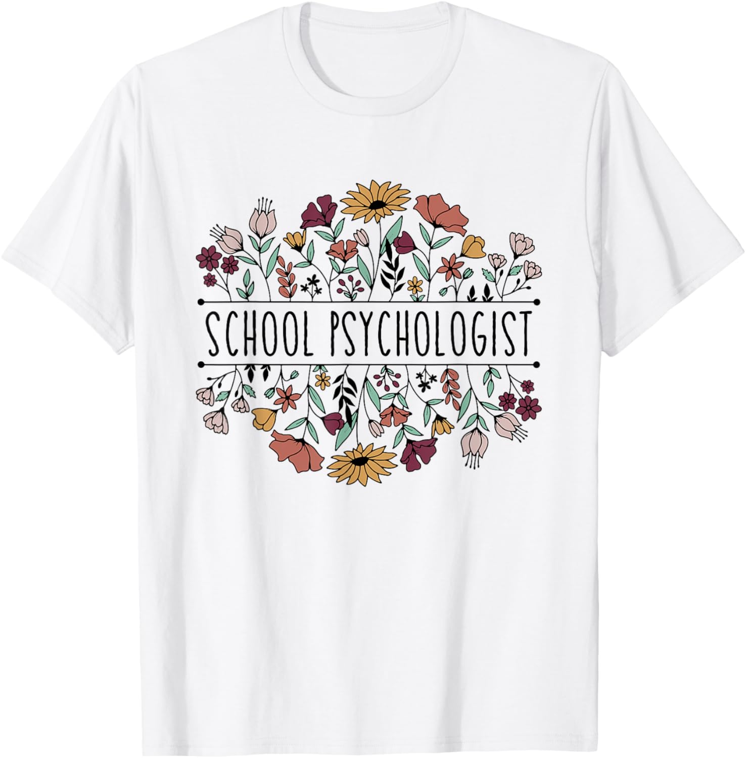 School Psychologist Psychology Teacher Appreciation T-Shirt - T-Shirt | White