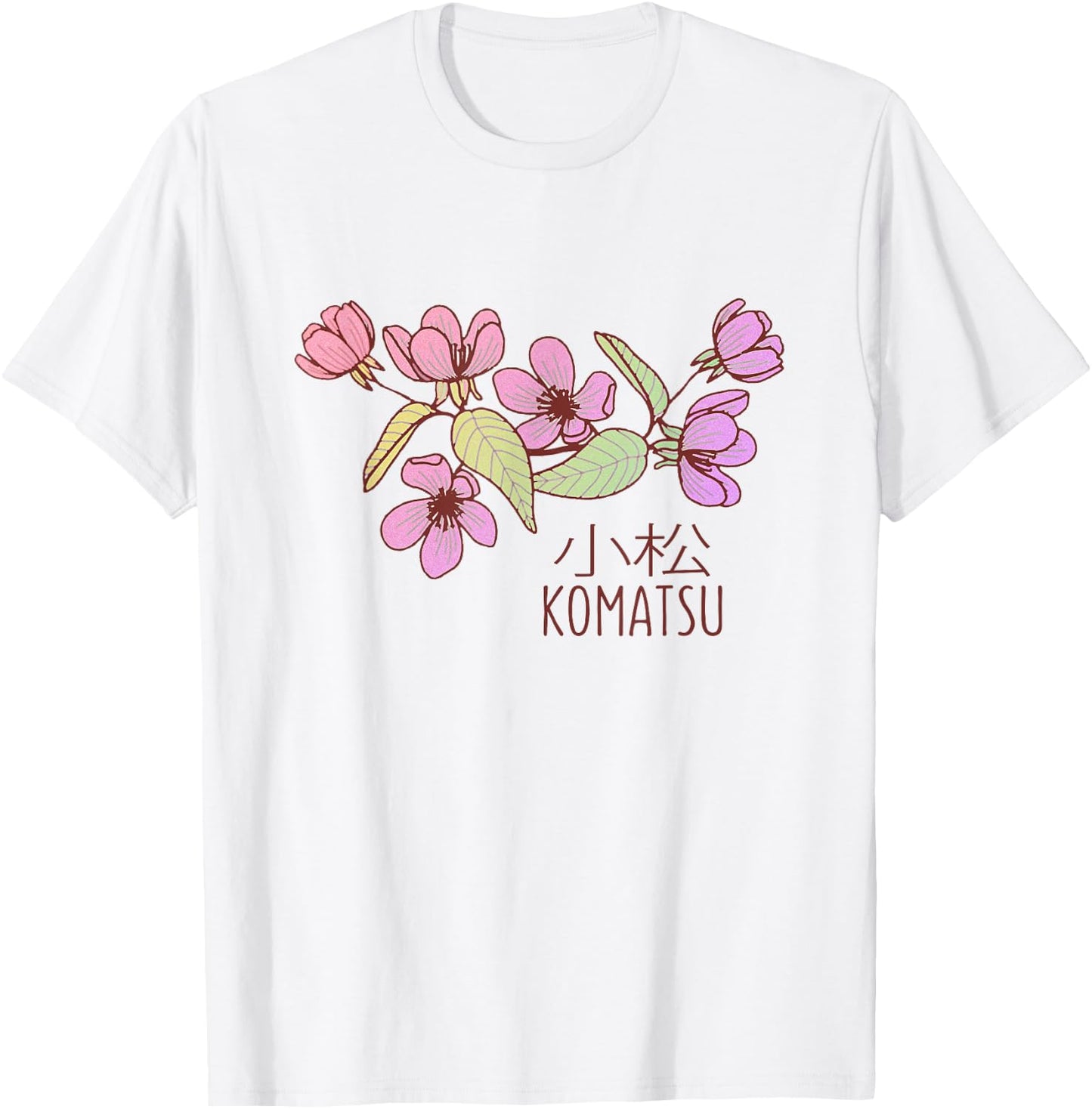 Komatsu Japan Blossoms | Komatsu Ishikawa Japan T-Shirt - T-Shirt | White
