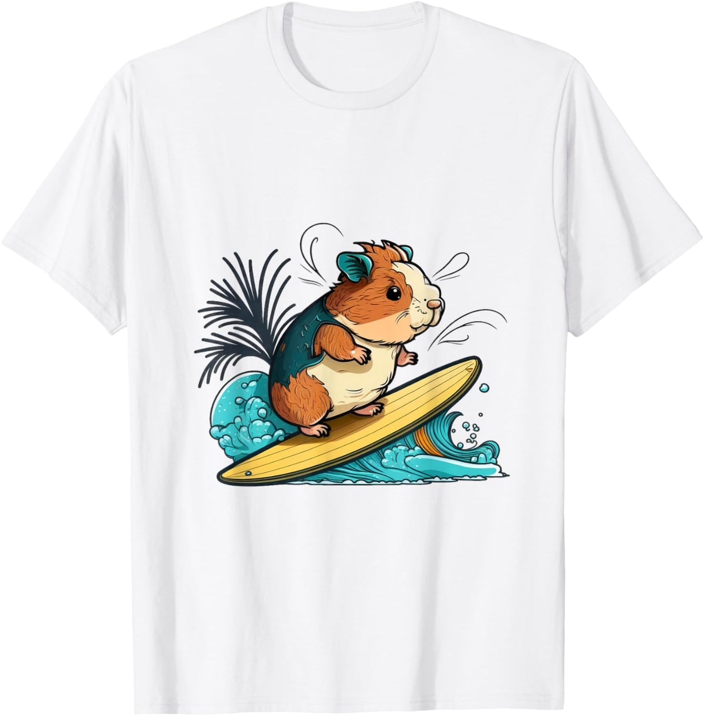 Guinea Pig Surf T-Shirt - T-Shirt | White