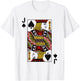 Jack of Spades J Blackjack Playing Cards T-Shirt - T-Shirt | White