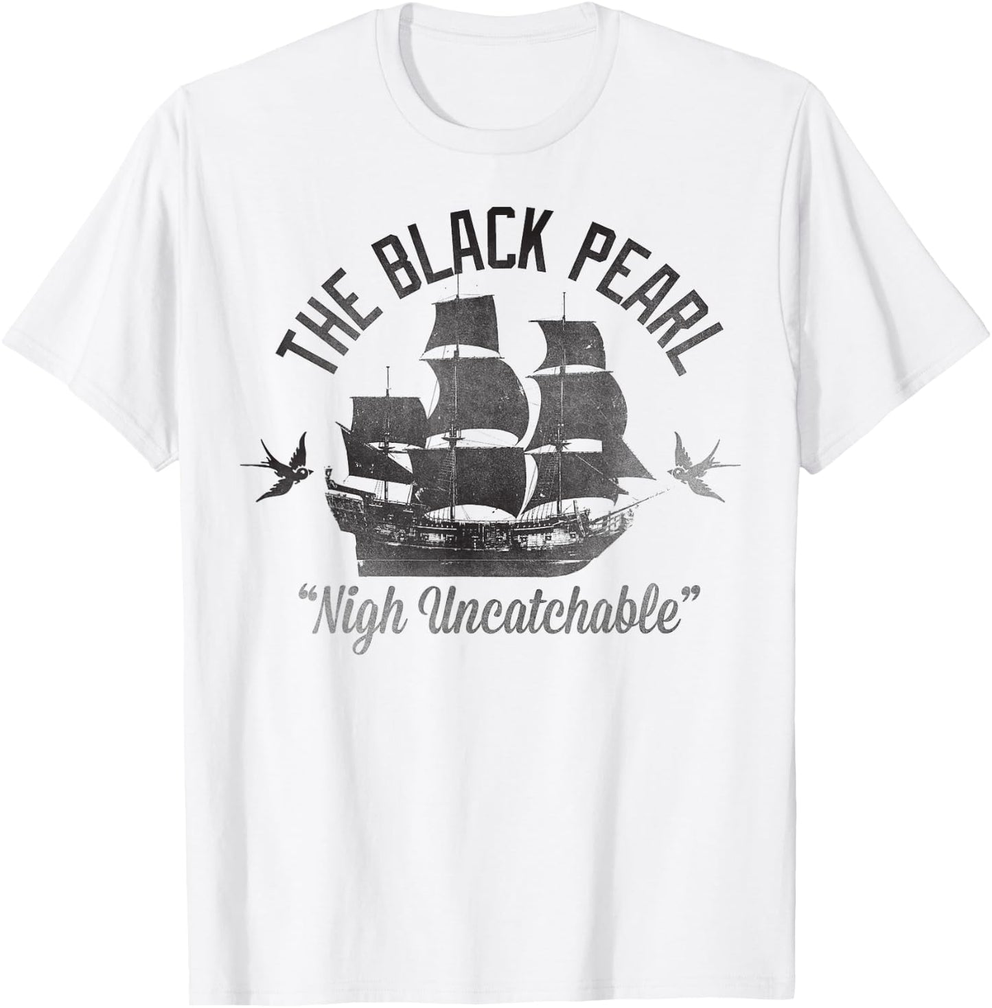 Disney - Pirates of The Caribbean Untouchable Black Pearl T-Shirt - T-Shirt | White