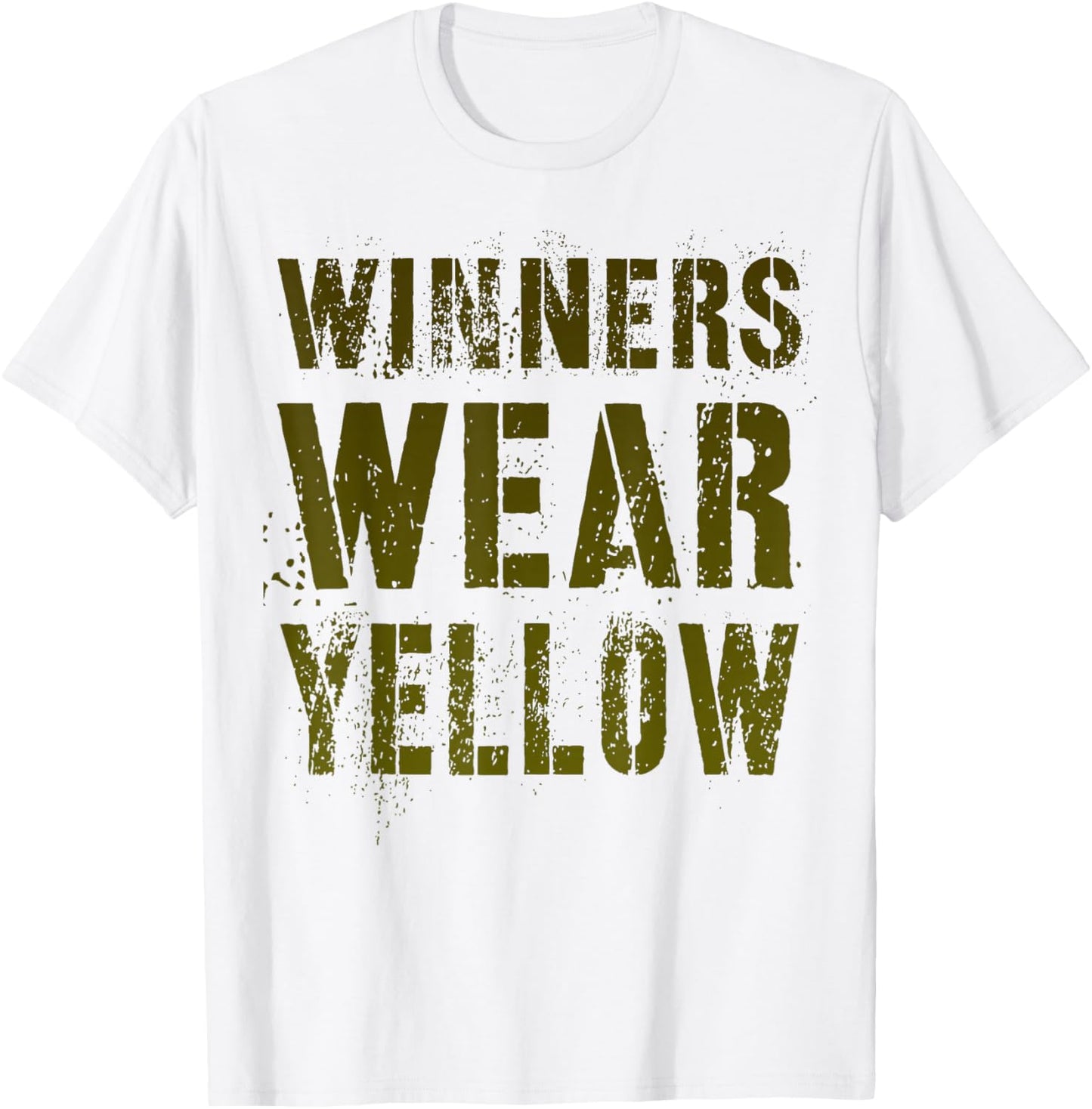 Vintage WINNERS WEAR YELLOW War Game Summer Camp Team Match T-Shirt - T-Shirt | White