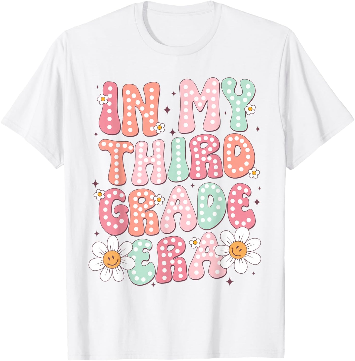 In My Third Grade Era 3rd Grade Girl Teacher Back to School T-Shirt - T-Shirt | White