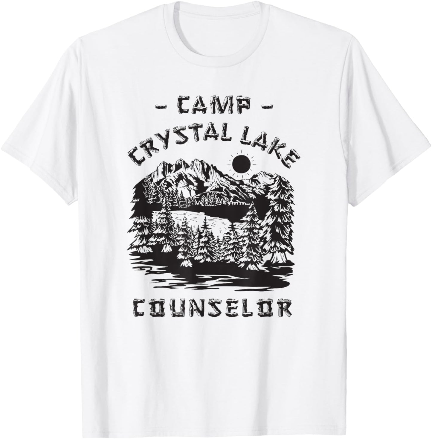 Summer Crystal Camp Halloween Retro 1980 Clear Lake Friday T-Shirt - T-Shirt | White