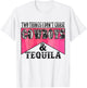 Two Things I Don't Chase Cowboys & Tequila Leopard Western T-Shirt - T-Shirt | White