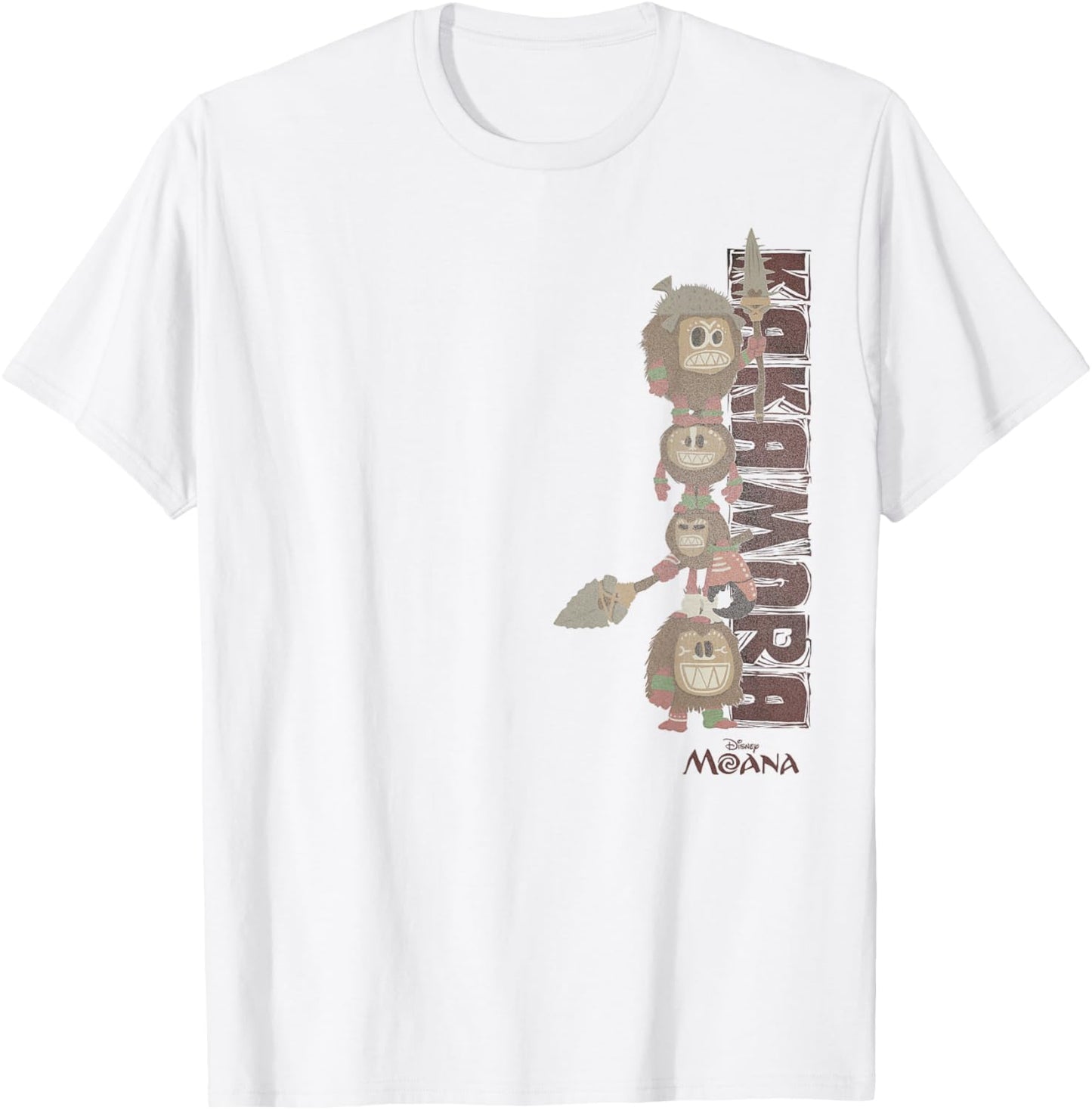 Disney Moana Kakamora Pirates Fear Us Left Big Chest Poster T-Shirt - T-Shirt | White